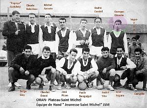 Oran - Plateau Saint-Michel -  Equipe Hand JSM - 1959